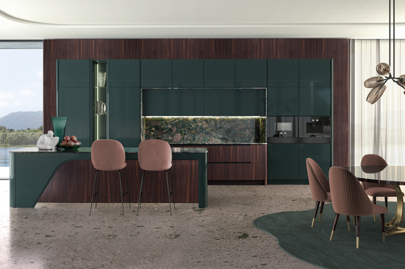 Detail #1 of Sixties - italian high quality modern kitchen, produced by Castagna Cucine